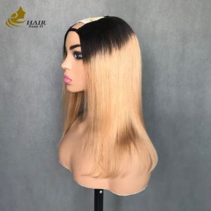 China Breathable And Comfortable Glueless U Part Wigs wholesale