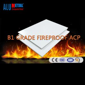 China B1 Grade Fireproof 6mm Aluminum Composite Panels Decorative Aluminum Wall Panels supplier