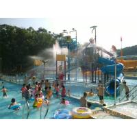 China Aqua Park Playground Water Slide Family Fiberglass Big Splash Slide Anti Corrosion on sale
