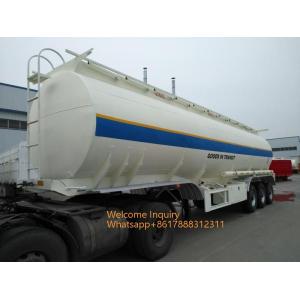 China 40000 - 60000 Liters Fuel Tank Semi Trailer 3 Axles For Transport Oil Diesel supplier