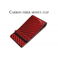China Anti Fading 20*70mm Carbon Fiber Money Clips on sale