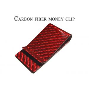 China Anti Fading 20*70mm Carbon Fiber Money Clips supplier