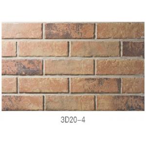 China 3D20-4 Lightweight Pure Clay Thin Veneer Brick For Indoor / Outdoor Wall supplier