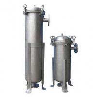 China Efficient Vertical Style Waste Water Treatment Bag Filter Stainless Steel Industrial Flowline Round Bag Filter Housing on sale
