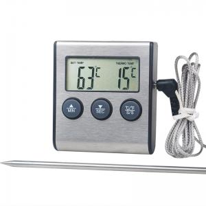 Instant Read Digital Meat BBQ Cooking Thermometer With Stainless Steel Probe