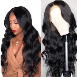 China 100% Natural Human Hair Lace Front Wigs / Long Hair Wigs For Black Women supplier