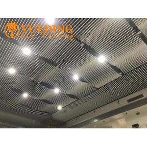 China Système de plafond Baffle Tubes carrées en aluminium pour plafond suspendu en métal supplier