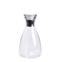 China BPA Free 55oz Clear Glass Pitcher With Stainless Steel Lid FDA Standard on sale