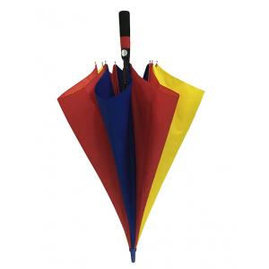 130cm 190T Pongee Rainbow Color Umbrella With Fiberglass Ribs