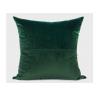 China Forest Green Decorative Throw Pillows Geometric Embroidered 100% Velvet wholesale