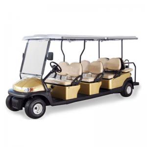 China AC System Electric 12 Seater Golf Cart with Solar Panel , 45km Maximum Travel Distance supplier