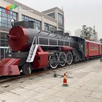 China Playground Exhibition Plaza Decorative Metal Train Rust Resistance on sale