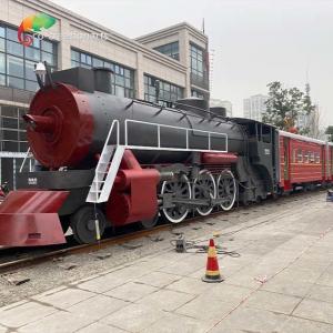 Playground Exhibition Plaza Decorative Metal Train Rust Resistance