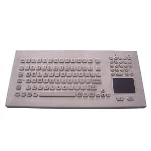 China IP65 stand alone industrial metal keyboard with numeric keypad and sealed tough touch screen supplier