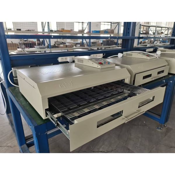 T962C com o calefator infravermelho BGA SMD SMT do forno 400*600mm IC do Reflow da exaustão 2500w SMT que aquece Sation