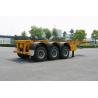 China ISO Skeletal or Flatbed type Tank Container Trailer Chassis 40ft / Semi-Trailer wholesale