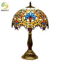 China D30CM Stained Glass Lamp Living Room Bedroom Hotel Decoration Bedside Art Lamp on sale