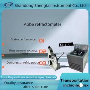 Transparent Semi Transparent Liquid Solid ST121A Abbe Refractometer Compression Mechanism