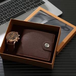 ODM Wrist Watch Gift Set , Multipurpose mens watch and wallet gift set