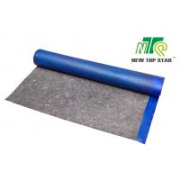 China Blue Laminate Flooring Underlayment Recycled Fibers Felt Cushion Underlayment For Engineered Wood on sale