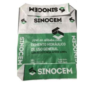 ISO9001 40KG 50KG Cement Valve Packaging Bag PP Woven Gypsum Powder 25KG Bag