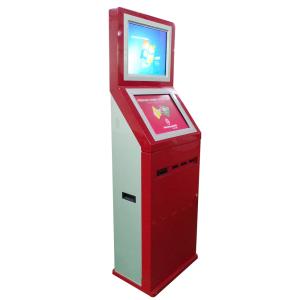 China Incite a máquina dupla do bilhete do quiosque da tela do estilo com impressora do bilhete/leitor de cartão supplier