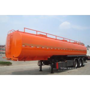 40 ton carbon steel fuel tank semi trailer with 3 axles fuel tank trailer for sale