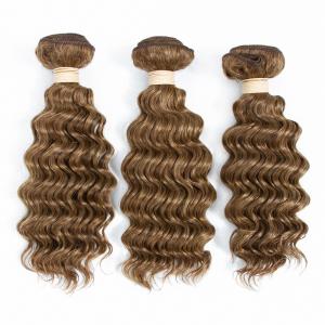 China P4/27 Piano Color Deep Wave Brazilian Remy Hair Weave Unprocessed Human Hair Extensions supplier