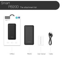 China Fast Charging 20000mah Mobile Phone Charger Power Bank 2 Usb Port 12 Months Warranty on sale
