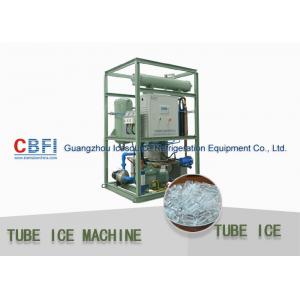 China Freon R507 / R404a Electrical  Heavy Duty Ice Tube Machine 10 Ton / Day supplier