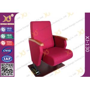 China Full Upholstered Cover Auditorium Chairs With Soft Closing Seat supplier