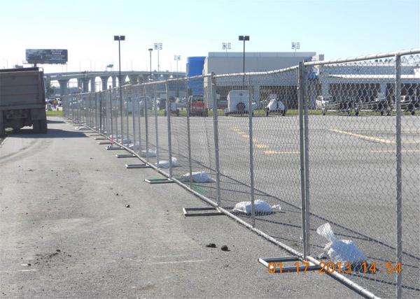 Customized PVC Coated 4' 6' 8' Chain Link Fence Privacy Panels 60mmx60mm