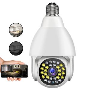 China 5G Wifi Smart Outdoor Light Bulb Security Camera Panoramic 360 Degree supplier