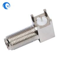 China 0 - 4 GHZ CNC Machine Hardware Low Reflection Metal F Type Connector on sale