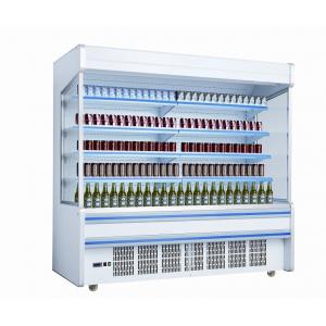 China White Self Contained Open Display Fridge For Drinks / Milk 2m Large Capacity supplier