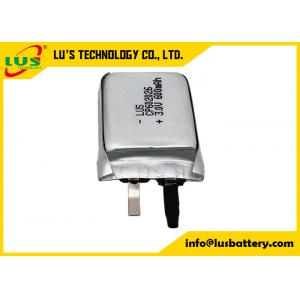 3v 600mah Non-Rechargeable Limno2 Battery Ultra Thin Cp602026 Battery LI-MnO2 CP602026 600MAH CP Cell