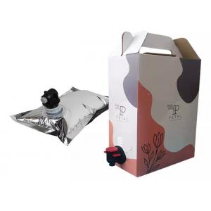 Liquid Water Aseptic Fruit Juice Plastic Tap Bag In Box Red Wine 5L With Valve / Spigot