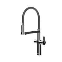 China Black 360 Degree Kitchen Sink Faucet 490mm Height ISO9001 on sale