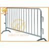 China Temporary Flat Feet Galvanized Crowd Control Barrier Iron Tube Customized Size wholesale