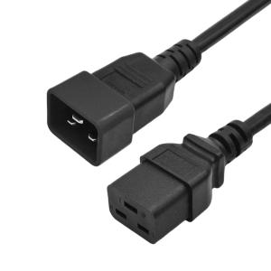 China IEC C19 to C20 Extension Electrical 220V 16A 3.0m Extension Power Cord wholesale