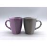 Food Grade Ceramic Drinking Cup Hand Painted Matte And Glzaed 2 Tone Color