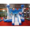 China Frozen Theme Inflatable Bounce House With Slide Environmental Friendly wholesale