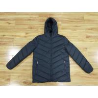 China Lightweight Mens Black Hooded Puffer Jacket With Hood Mens Long Puffa Coats on sale