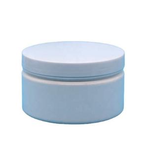 Plastic Cap Material 8oz Custom Plastic Jar Round Shape Wide Mouth Container with Lids