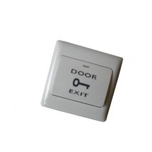 China Plastic Access Control Door Release Push Button with NO / NC Output Contact supplier