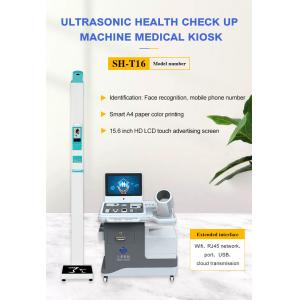 Hospital Lcd Health Check Kiosk 210 cm Temperature Scanning Touch Screen Self Service