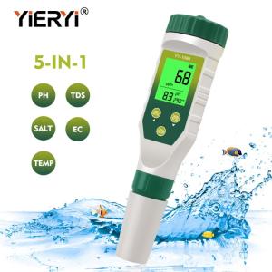 China 5-in-1 Multi-Parameter PH Meter With Backlight For Laboratory Aquarium PH TDS Salinity EC Temperature Tester wholesale