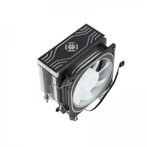 China 4pcs Pipe Black And White CPU Cooler , 12VDC ISO9001 CPU Liquid Cooling Radiator supplier