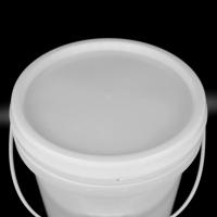 China Leakproof White Plastic Oil Bucket With Lid Heat Resistant on sale