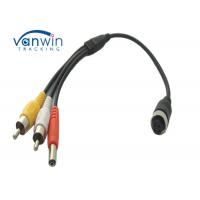 China Female 4-Pin to RCA (A/V) Adapter Wire , RCA to 4-PIN Monitor / Camera Adapter on sale